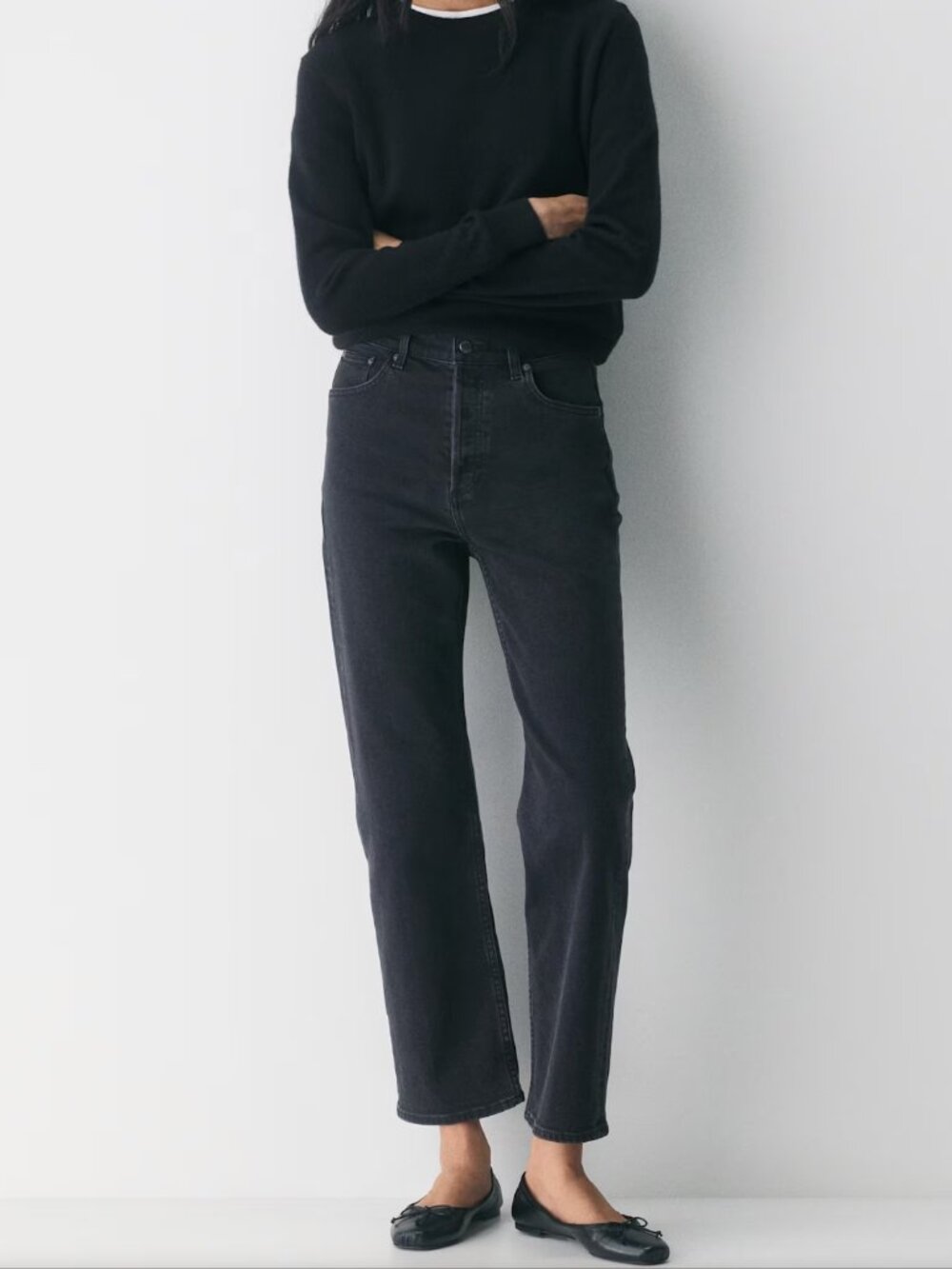 Denim Forum The Arlo High Rise Straight  Straight Jeans in Gray Waist 27 28L